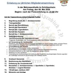 Mitgliederversammlung 2026