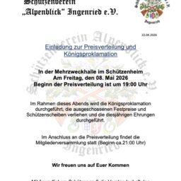 Preisverteilung 2026